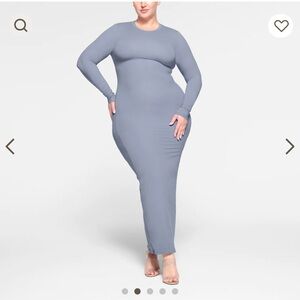 SKIMS Slate Long Sleeve Dress